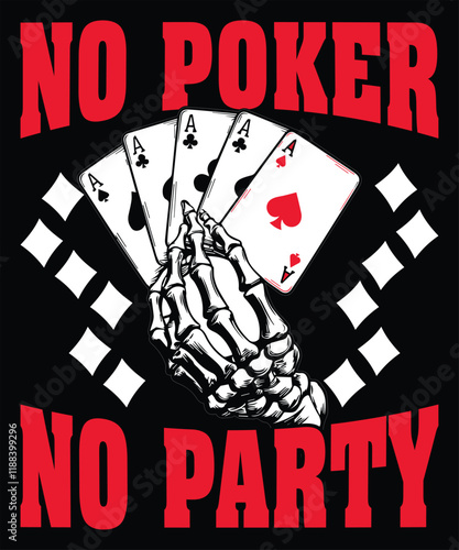 WebNo Poker No Party Graphic Design