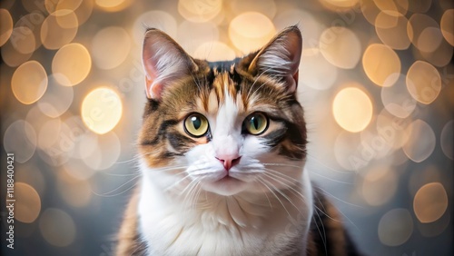 Simple, elegant calico cat photos: minimalist aesthetic, captivating feline beauty.
