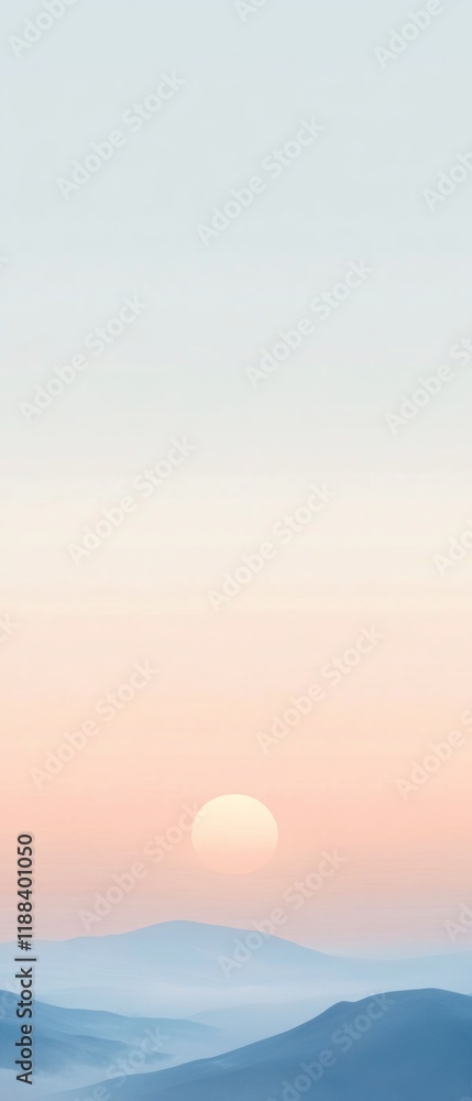 Obraz premium Twilight Serenity Pastel Easter Sunset - Versatile for Thanksgiving and Christmas Celebrations
