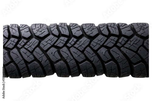 Bold black tire track pattern with rugged texture, perfect for designs