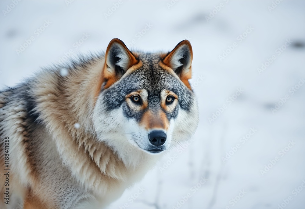 grey wolf in snow grey wolf in snow