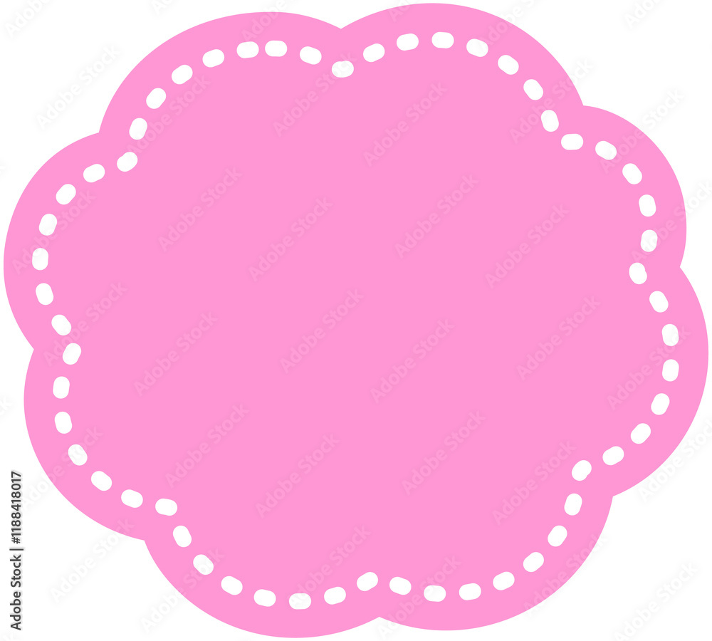 Thinking Cloud Bubble dotted line shape Thinking Cloud Bubble dotted line shape