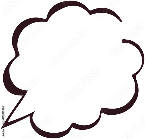 Wallpaper Mural Cloud Shaped dialog Brushstroke Torontodigital.ca
