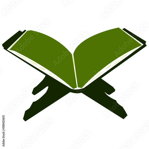 Illustration of an Open Quran Ramadan Icon