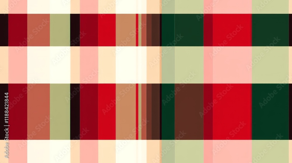 Green red square Christmas style fine pattern. Green red square Christmas style fine pattern.
