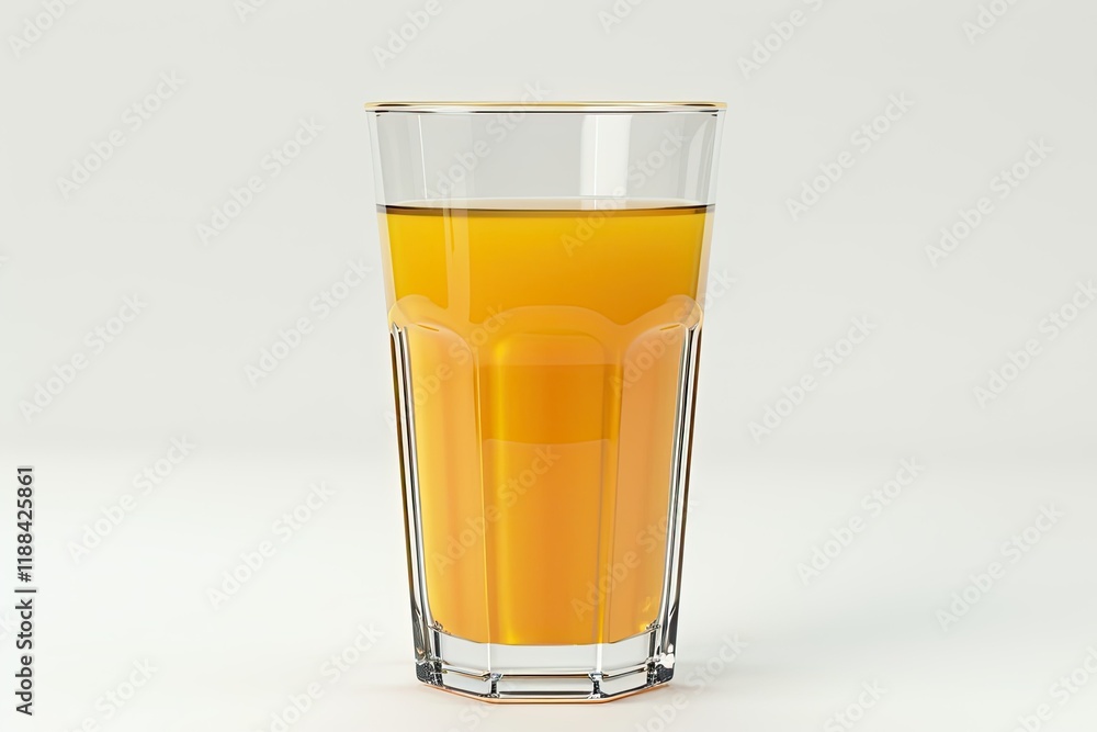 Premium Quality Picture of Full Glass of Orange Juice Isolated on White Background Premium Quality Picture of Full Glass of Orange Juice Isolated on White Background