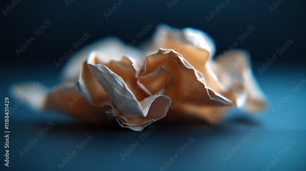 Abstract Crumpled Paper: A Study in Texture and Light Abstract Crumpled Paper: A Study in Texture and Light