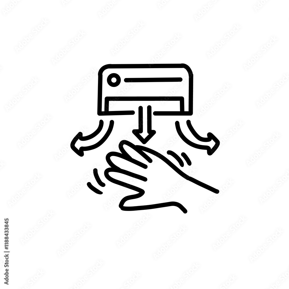 Hand dryer icon Hand dryer icon