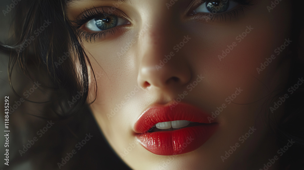 Perfect woman face. Beauty concept Perfect woman face. Beauty concept