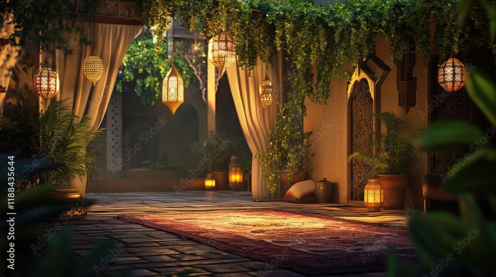 Fototapeta premium Ramadan Kareem. Islamic Greeting Cards for Muslim Holidays and Ramadan. 