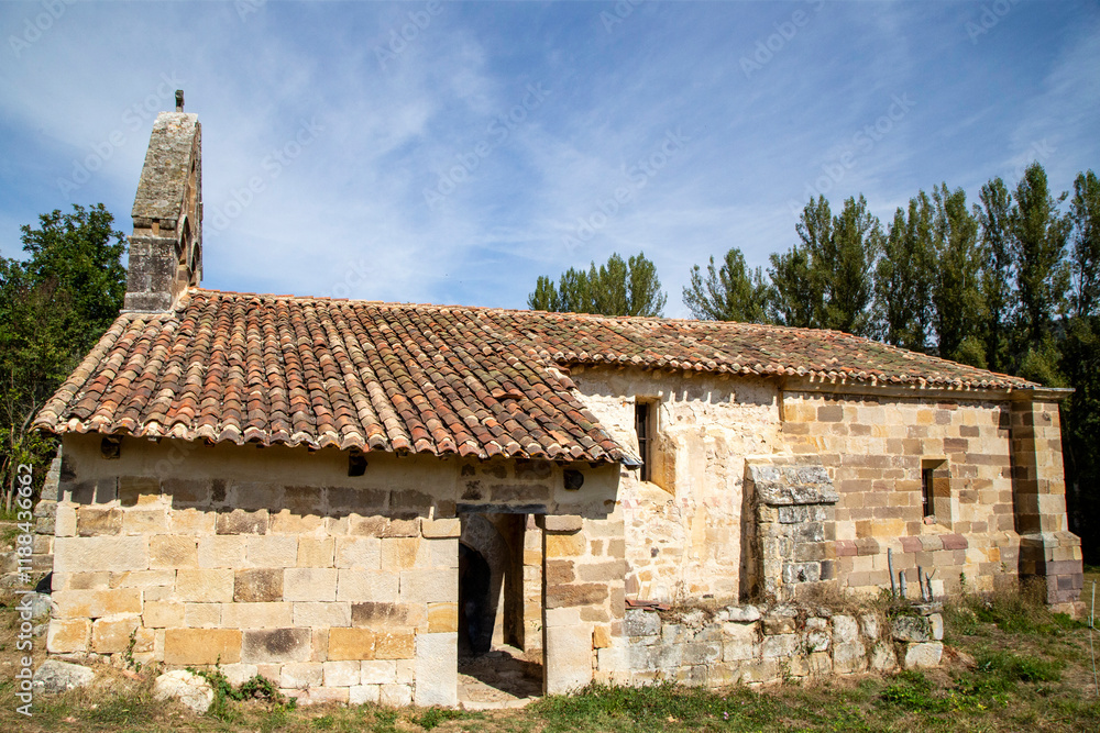 Romanesque church of Santa Maria de Hito. Cantabria, Spain. Romanesque church of Santa Maria de Hito. Cantabria, Spain.