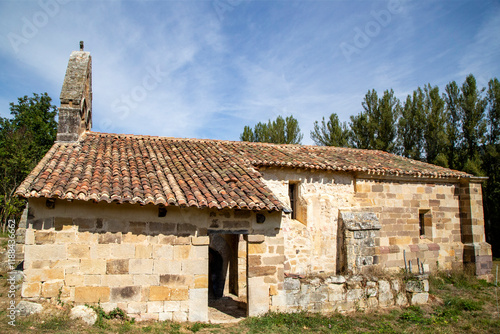 Romanesque church of Santa Maria de Hito. Cantabria, Spain. photo