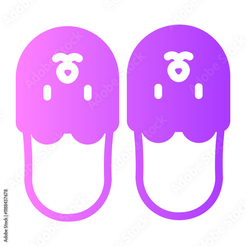 Slippers gradient icon