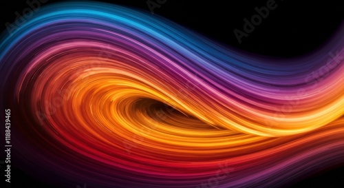 Abstract Colorful Swirl: Vibrant, dynamic swirl of color, featuring a spectrum of hues from deep blues and purples to fiery oranges and reds, creating a mesmerizing visual experience.