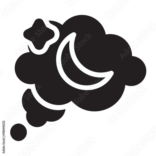 Dreaming glyph icon