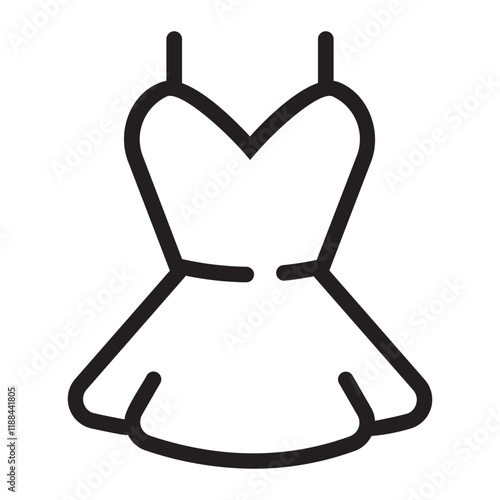 Nightgown  line icon