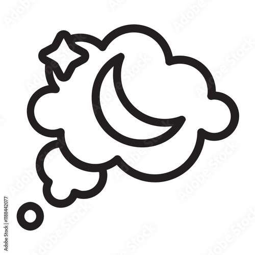 Dreaming line icon