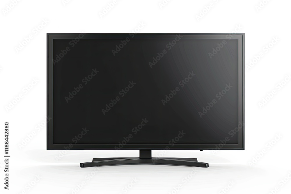 Vibrant Color Visual of Lcd Tv Isolated on a White Background Vibrant Color Visual of Lcd Tv Isolated on a White Background