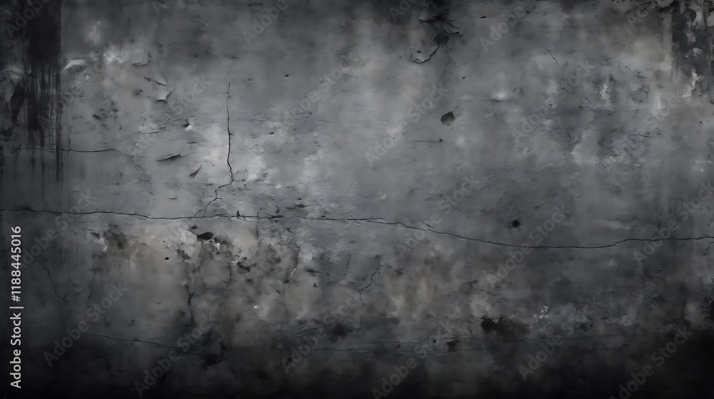 Fototapeta premium Dark Gray Weathered Wall Texture Background