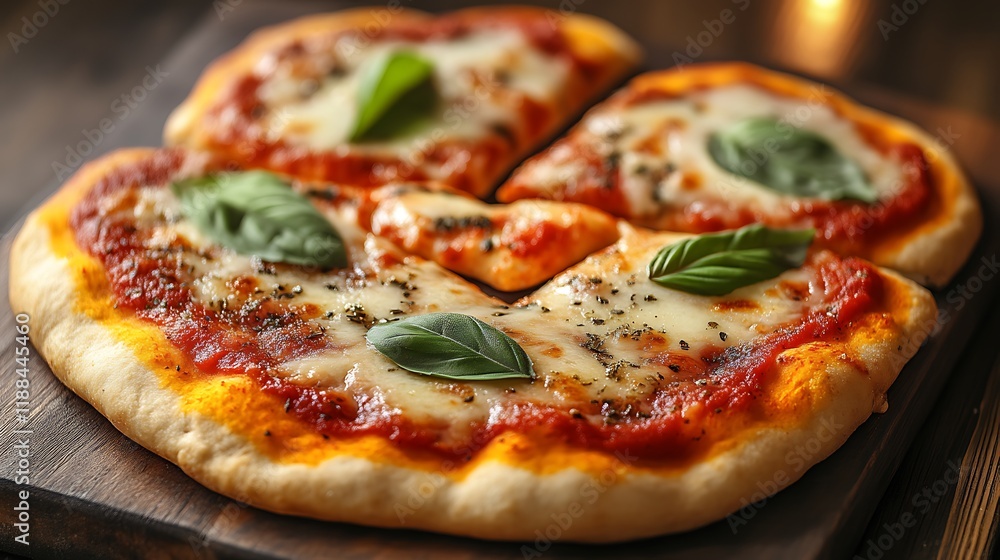 Delicious Homemade Margherita Pizza Slices