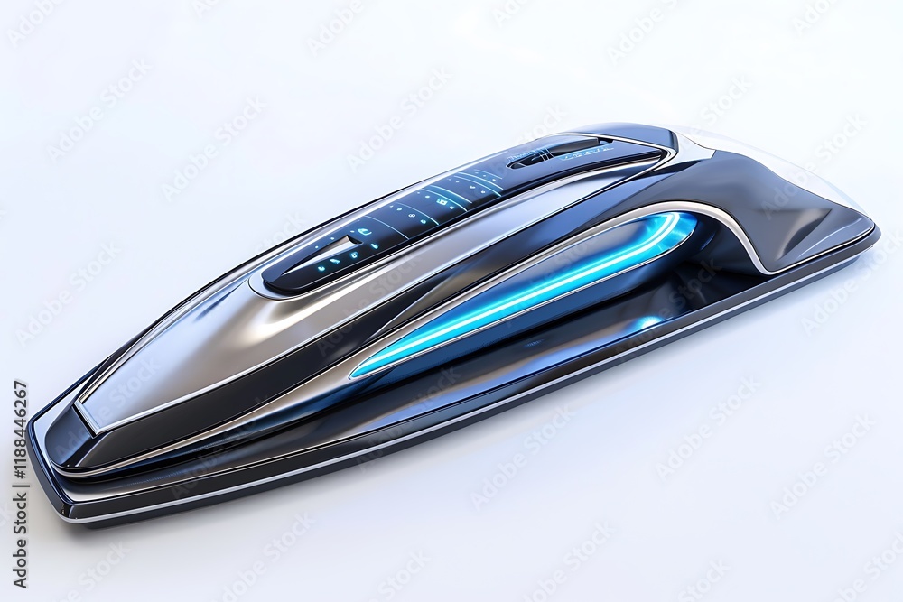 A sleek, modern iron with blue accents, isolated on a white background, captured in high definition. A sleek, modern iron with blue accents, isolated on a white background, captured in high definition.