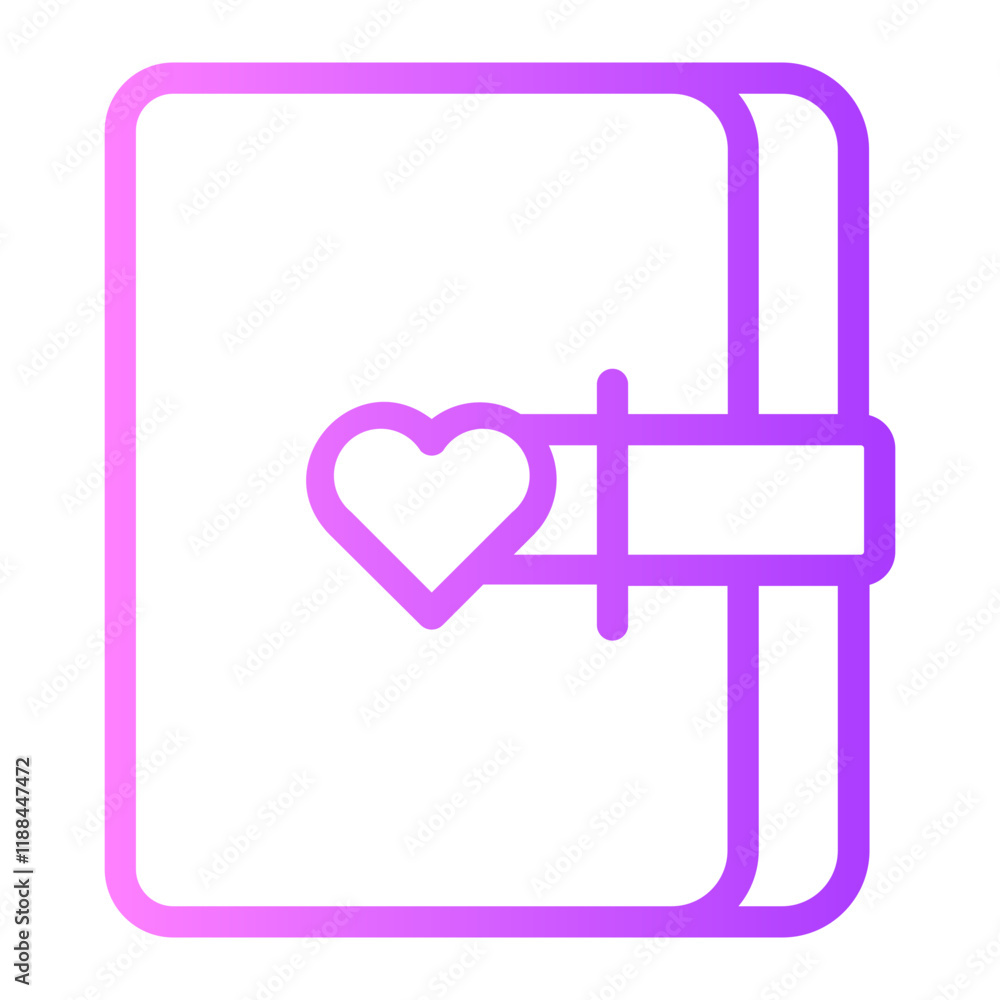Diary gradient icon