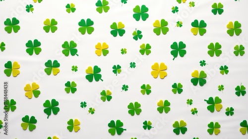 Irish Clover Canvas Art - Festive Pattern Design