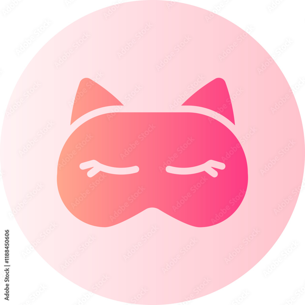 Sleeping Mask gradient icon Sleeping Mask gradient icon