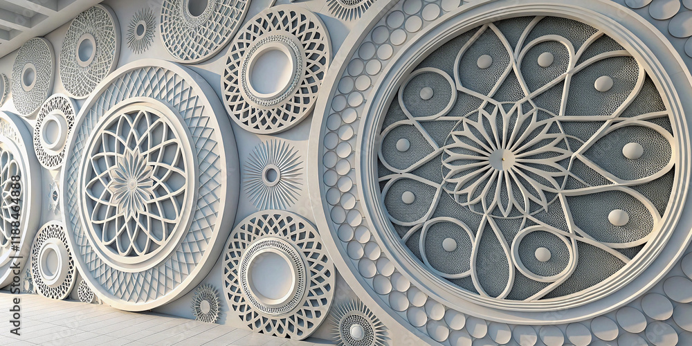 Captivating Striking Abstract Technology Background with Bold Geometric Shapes and Colors