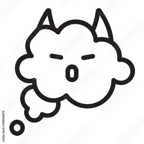 Nightmare line icon