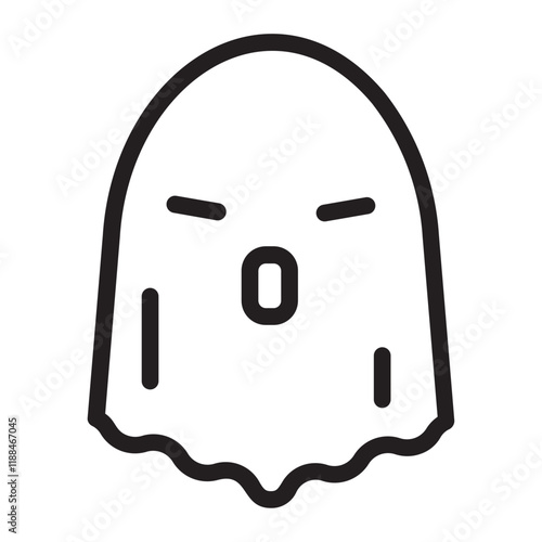 ghost line icon