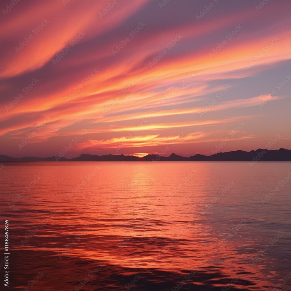 Obraz premium sunset over the sea