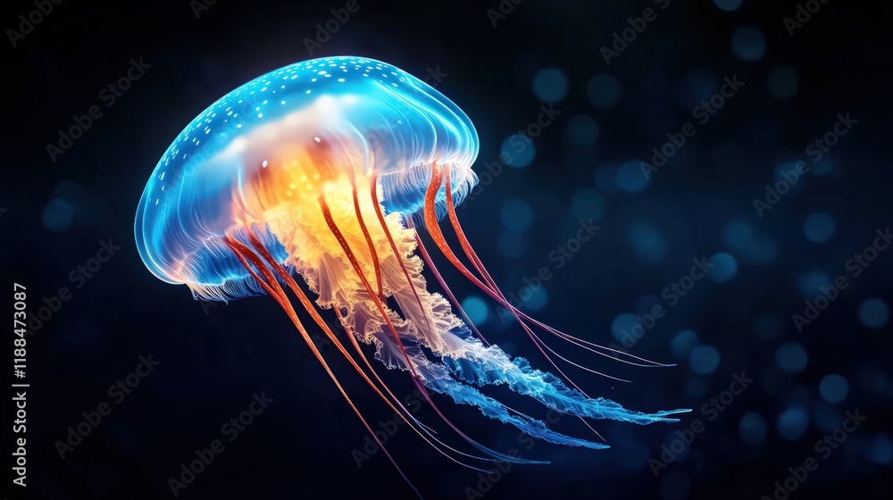 Luminous Jellyfish in the Deep Ocean Luminous Jellyfish in the Deep Ocean