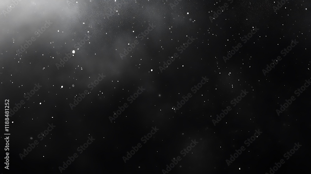 Obraz premium Abstract Dark Background With Floating Particles