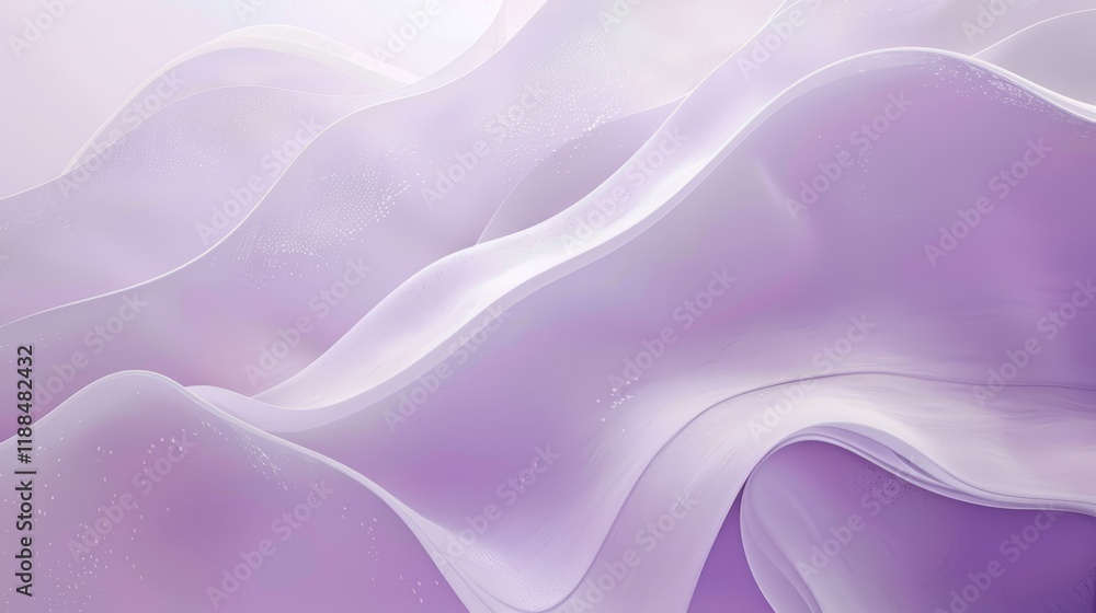 Obraz premium Abstract Lavender Fabric Drape Wallpaper