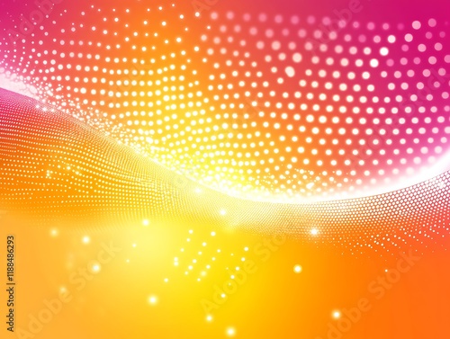 Abstract design, vibrant colors, digital art, glowing dots, background graphic photo