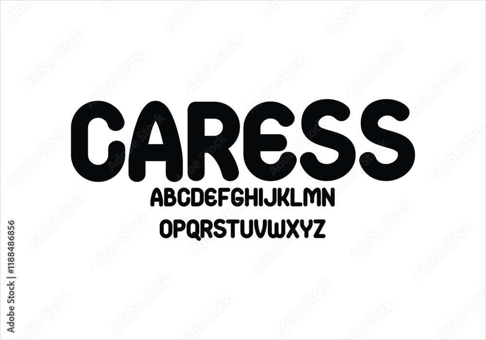 Caress font for logo and headline. Isolated vector typeset Caress font for logo and headline. Isolated vector typeset