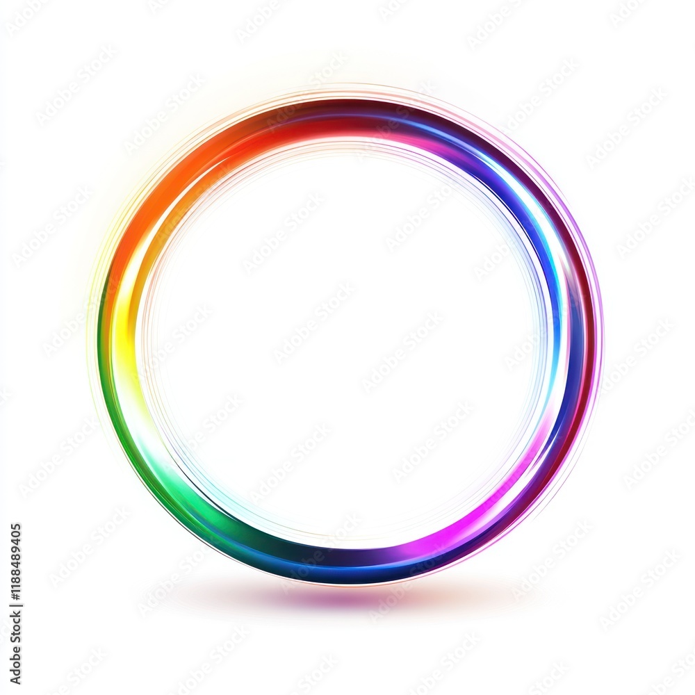 Abstract Rainbow Circle Design Graphic Art Abstract Rainbow Circle Design Graphic Art