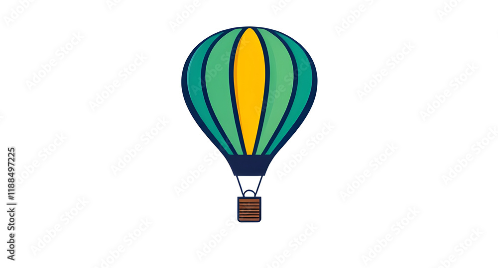Fototapeta premium hot air balloon icon