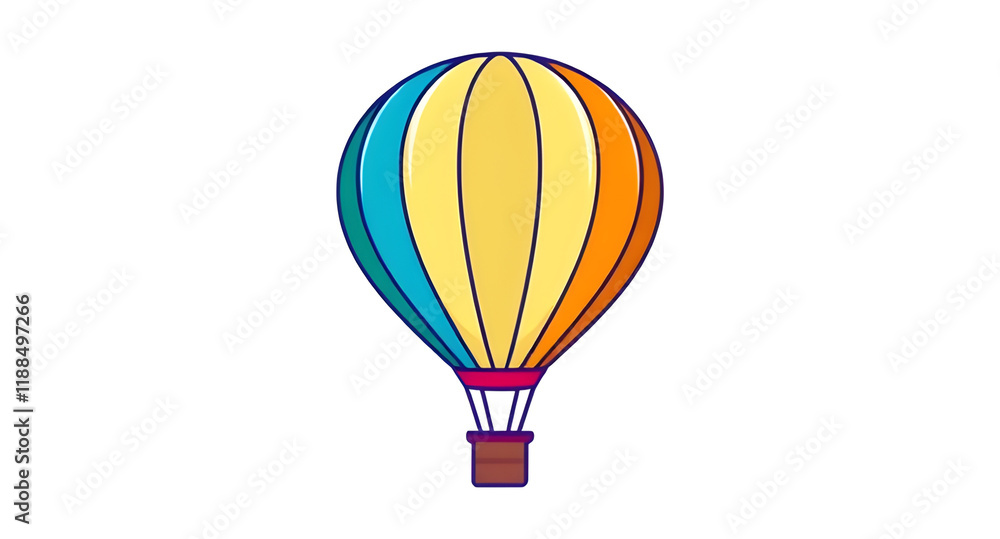Fototapeta premium hot air balloon icon