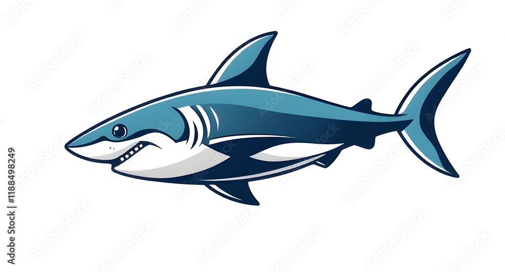 shark isolated on white shark isolated on white