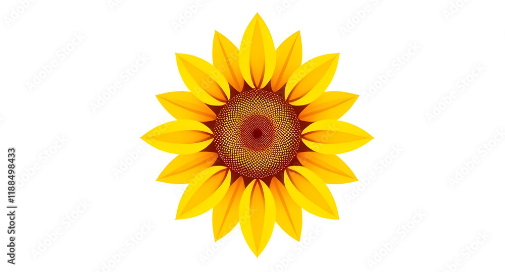 sunflower isolated on white illustration sunflower isolated on white illustration