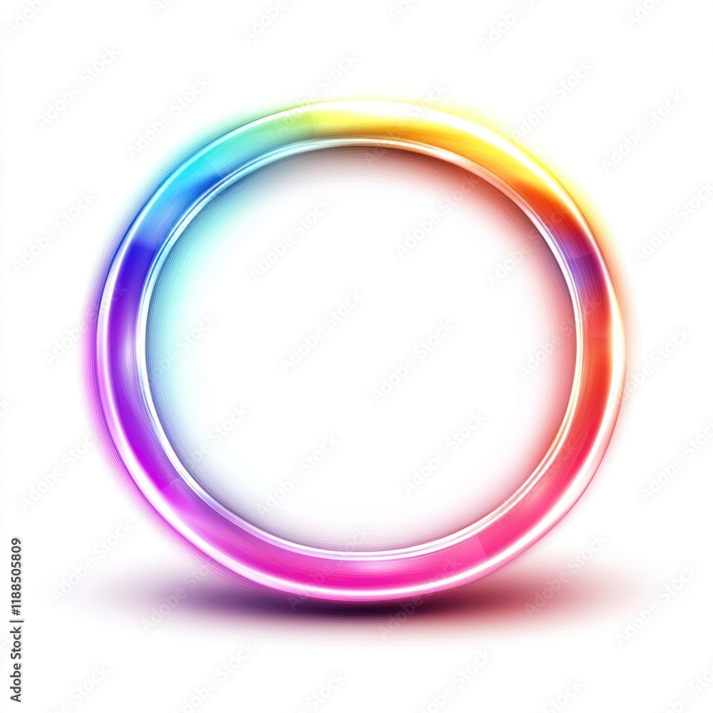 Colorful Circular Abstract Design With White Center Colorful Circular Abstract Design With White Center
