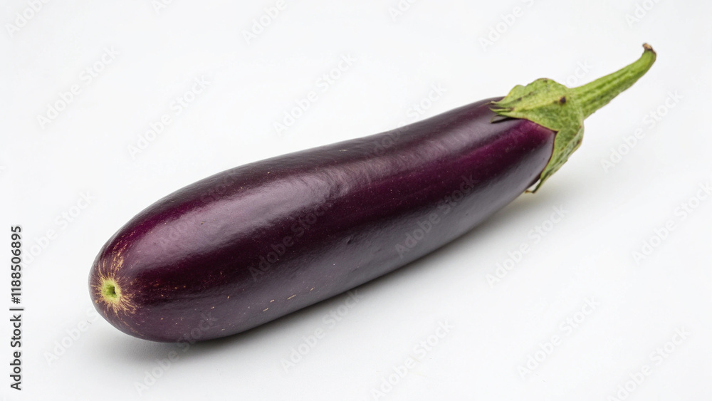 Fresh eggplant on a white background Fresh eggplant on a white background