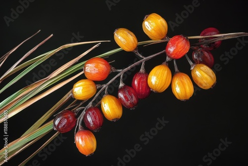 Job s tears Coix lacryma jobi are water adjacent Poaceae plants with glossy firm berries in autumn