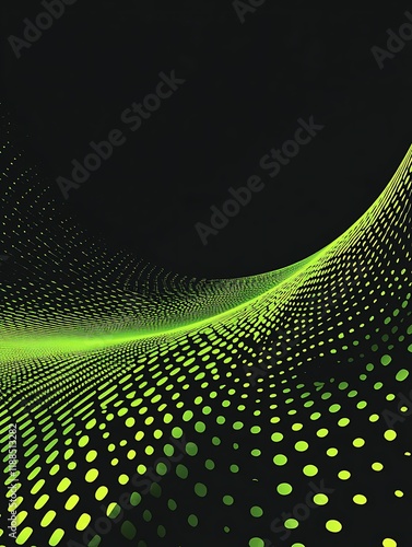 Abstract green dots design background photo