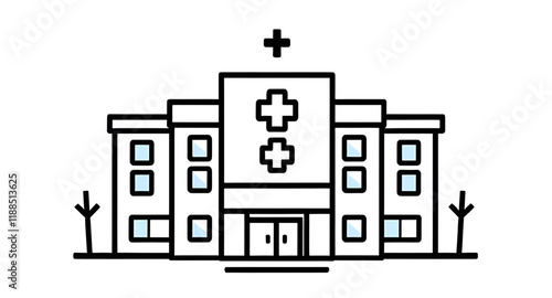 Hospital vector art