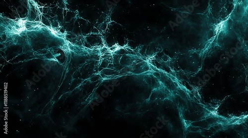 Abstract teal network design, spacelike background photo