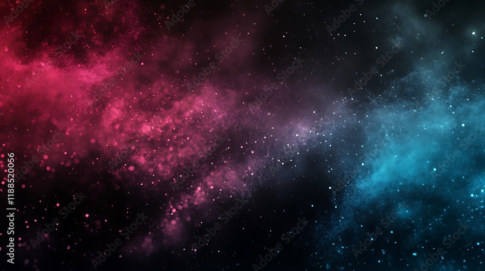 Naklejka premium Colorful nebula space background