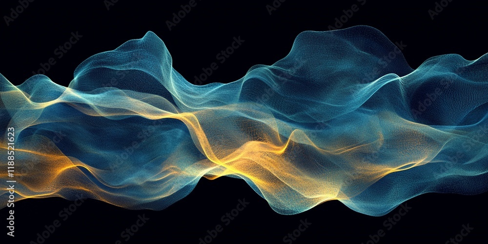 Obraz premium Vibrant yellow blending into blue with grainy texture, creating an abstract noise background, perfect for creative designs, comic book style